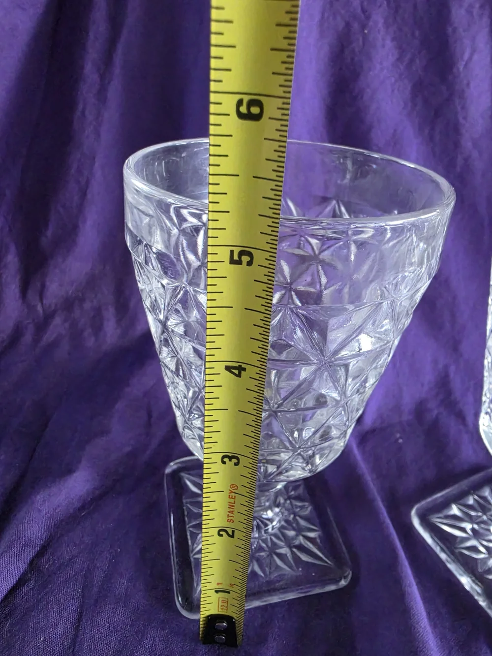 Imperial Glass Mount Vernon Pressed Glass Goblets - (Set of 2)